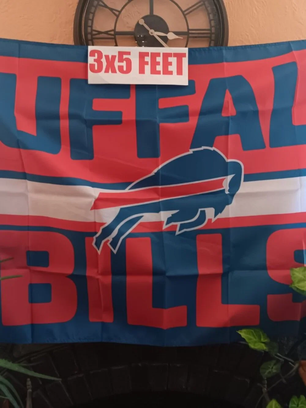 Buffalo Bills Center Stripe 3x5 NFL Flag